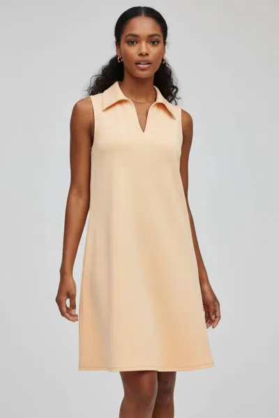Dear Scarlett Easy Breezy Sleeveless A-line Dress In Apricot Ice In Neutral