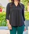 Dear Scarlett Lizzy Blouse In Black In Black