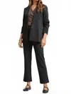 Dear Scarlett Magic Three-quarter Blazer & Pant Set In Black In Black