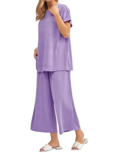 Dear Scarlett Palm Beach Travel Set In Lilac In Purple