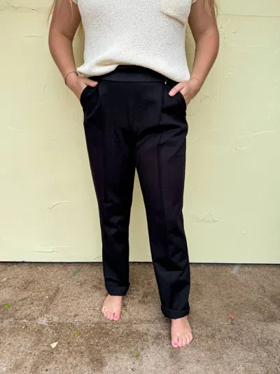 Dear Scarlett Polished Trouser In Black