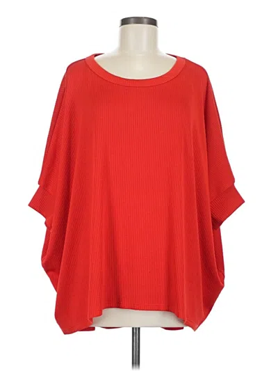 Pre-owned Dear Scarlett Poncho In Red