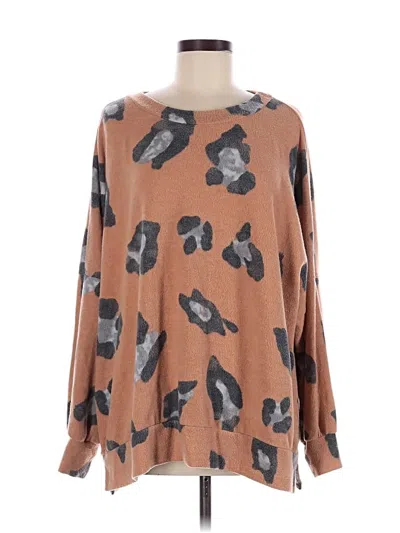 Pre-owned Dear Scarlett Pullover Sweater In Brown