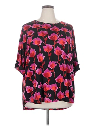Pre-owned Dear Scarlett Short Sleeve Blouse In Pink