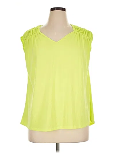 Pre-owned Dear Scarlett Sleeveless Blouse In Green