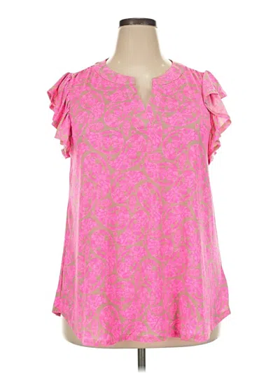 Pre-owned Dear Scarlett Sleeveless Blouse In Pink