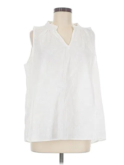 Dear Scarlett Sleeveless Blouse In White
