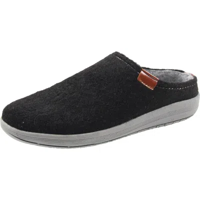 Dearfoams 014009021002w Womens Comfort Insole Manmade Moccasins In Black