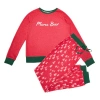 Dearfoams 2 Piece Mama Bear Holiday Pajama Set In Red
