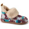 Dearfoams Moritz Faux Fur Lined Bootie Slipper In Cabernet
