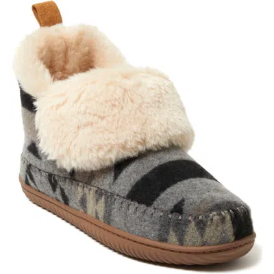 Dearfoams Alpine By  Mortiz Boot In Grey Combo