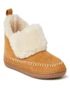 Dearfoams Moritz Faux Fur Lined Bootie Slipper In Brown