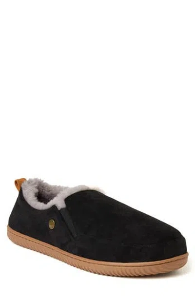 Dearfoams Alpine By  Zuri Faux Fur Lined Slipper In Black