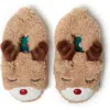 Dearfoams Animal Closed Back Slipper In Latte