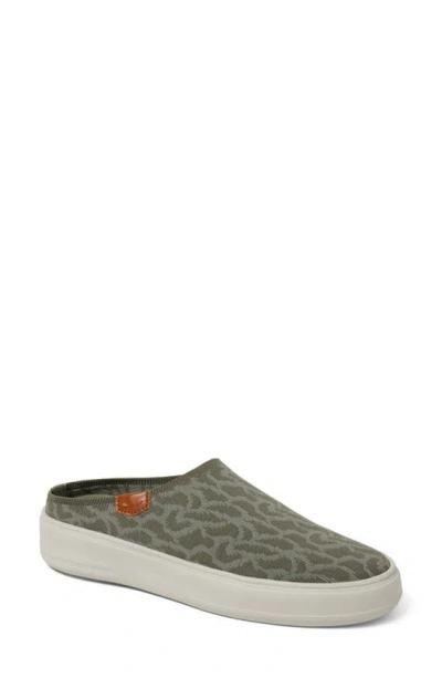 Dearfoams Annie Slip-on Sneaker In Moss Knit