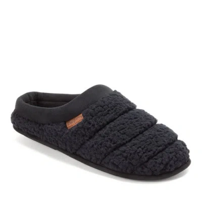 Dearfoams Asher Marled Knit Clog Slipper In Black