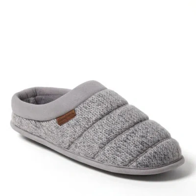 Dearfoams Asher Marled Knit Clog Slipper In Grey