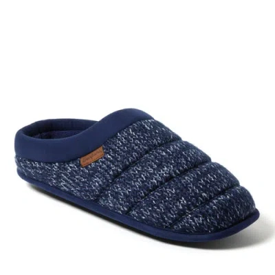 Dearfoams Asher Marled Knit Clog Slipper In Navy