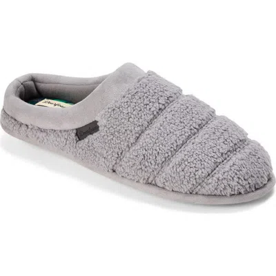 Dearfoams Asher Quilted Plaid Clog Slipper In Gray