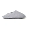 Dearfoams Bailey Scuff Womens Memory Foam Slip-on Slippers In Gray