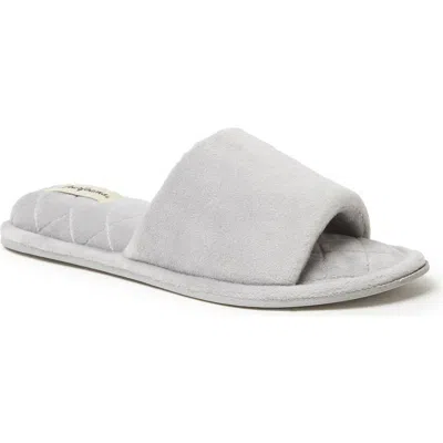 Dearfoams Beatrice Microfiber Velour Slide Slipper
