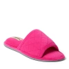 Dearfoams Beatrice Quilted Microfiber Terry Shower Slide Slipper In Paradise Pink