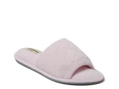 Dearfoams Beatrice Slide Slipper In Pink