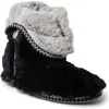 Dearfoams Beth Faux Fur Fold Down Fuzzy Bootie Slipper In Multi