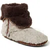 Dearfoams Beth Faux Fur Fold Down Fuzzy Bootie Slipper