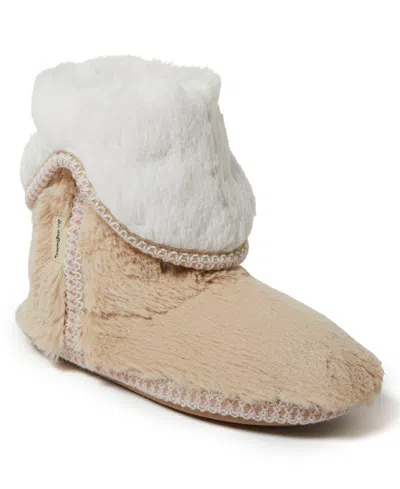 Dearfoams Beth Furry Bootie In Latte