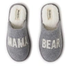 Dearfoams Carley Mama Bear Mom Scuff Slipper In Light Heather Grey