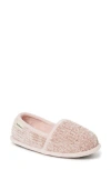 Dearfoams Chenille A-line Slipper In Dusty Pink