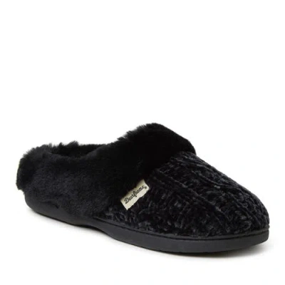 DEARFOAMS DEARFOAMS CLAIRE CABLE KNIT CHENILLE CLOG SLIPPER