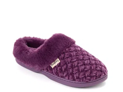 Dearfoams Claire Clog Slipper In Purple