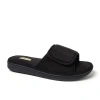 Dearfoams Collin Terry Adjustable Shower Slide Slipper In Black