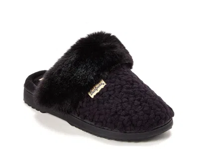 Dearfoams Womens Memory Foam Slip-on Slippers In Black