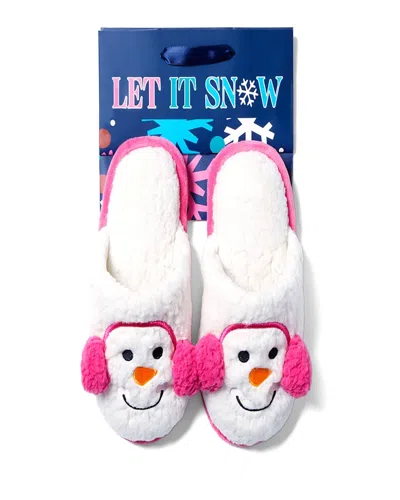 Dearfoams Cozyfoams Women's Holiday Novelty Scuff Slipper With Gift Bag In Black