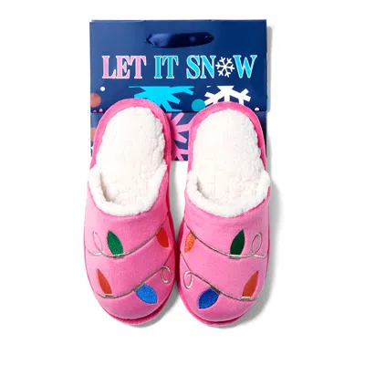 Dearfoams Cozyfoams Women's Holiday Novelty Scuff Slipper With Gift Bag In Multi