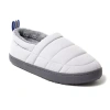 Dearfoams Cullen Mens Memory Foam Slip-on Slippers In Gray