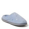 Dearfoams Darcy Quilted Cuff Velour Clog Slipper In Eventide
