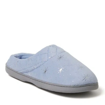 Dearfoams Darcy Quilted Cuff Velour Clog Slipper In Eventide