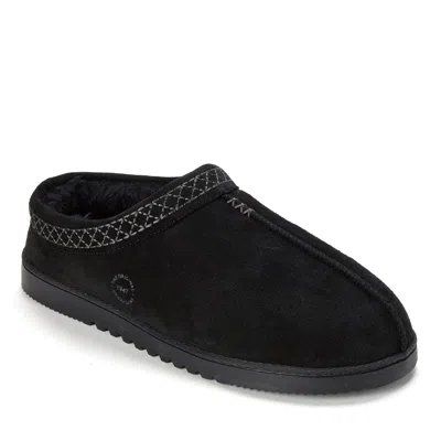Dearfoams Dean Genuine Suede Clog Slipper With Embroidery In Multi
