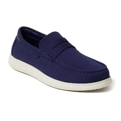 Dearfoams Dearfoam's Original Comfort Men's Rollins Sport Knit Loafer Shoes In Blue