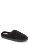 Dearfoams Declan Quilted Slipper In Black