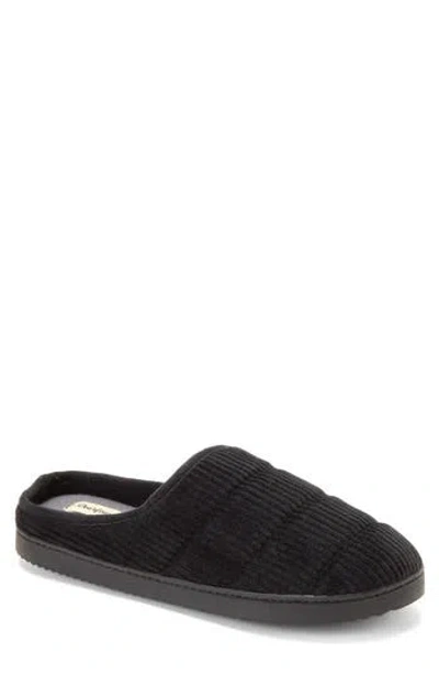 Dearfoams Declan Quilted Slipper In Black