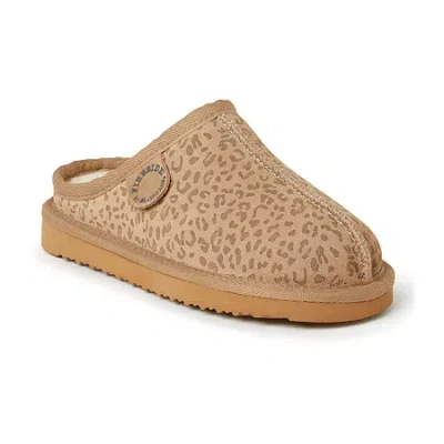 Dearfoams Dempsey Little & Big Kid Unisex Round Closed Toe Clogs In Brown