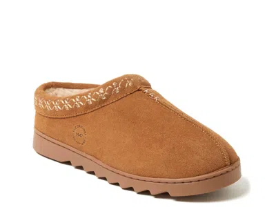 Dearfoams Doreen Clog Slipper In Brown