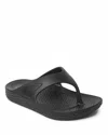Dearfoams Ecocozy Men's Sustainable Comfort Flip Flop Thong Sandal In Black