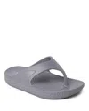 Dearfoams Ecocozy Men's Sustainable Comfort Thong In Gray