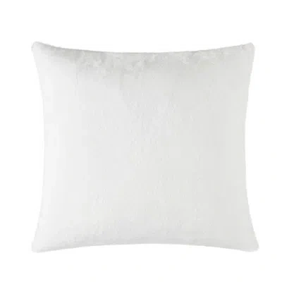 Dearfoams Faux Fur Throw Pillow In White